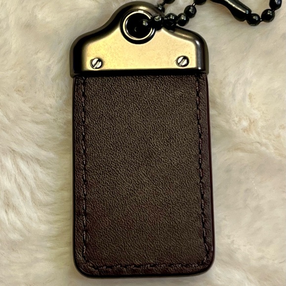 Coach Indigo Leather Hang Tag - Picture 3 of 4